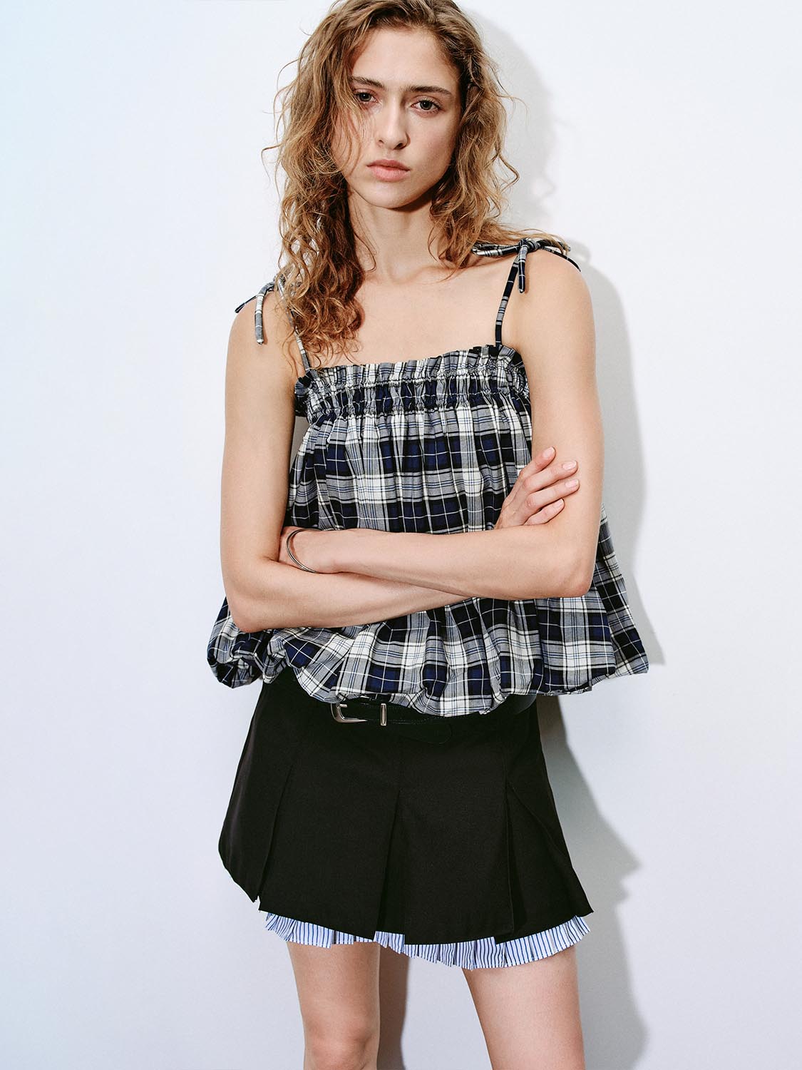 Plaid Cami Tops
