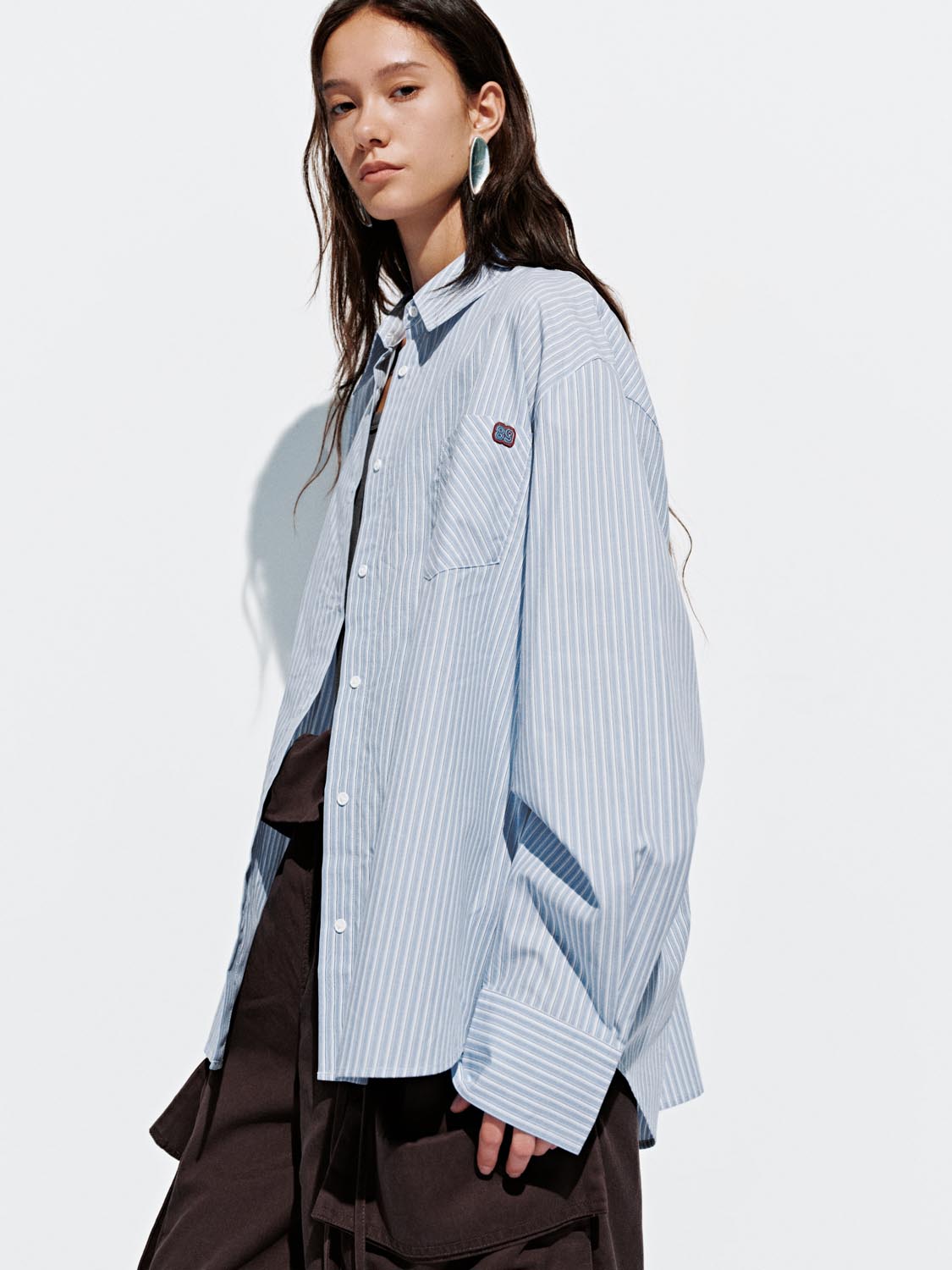 Patch Pocket Striped Shirts