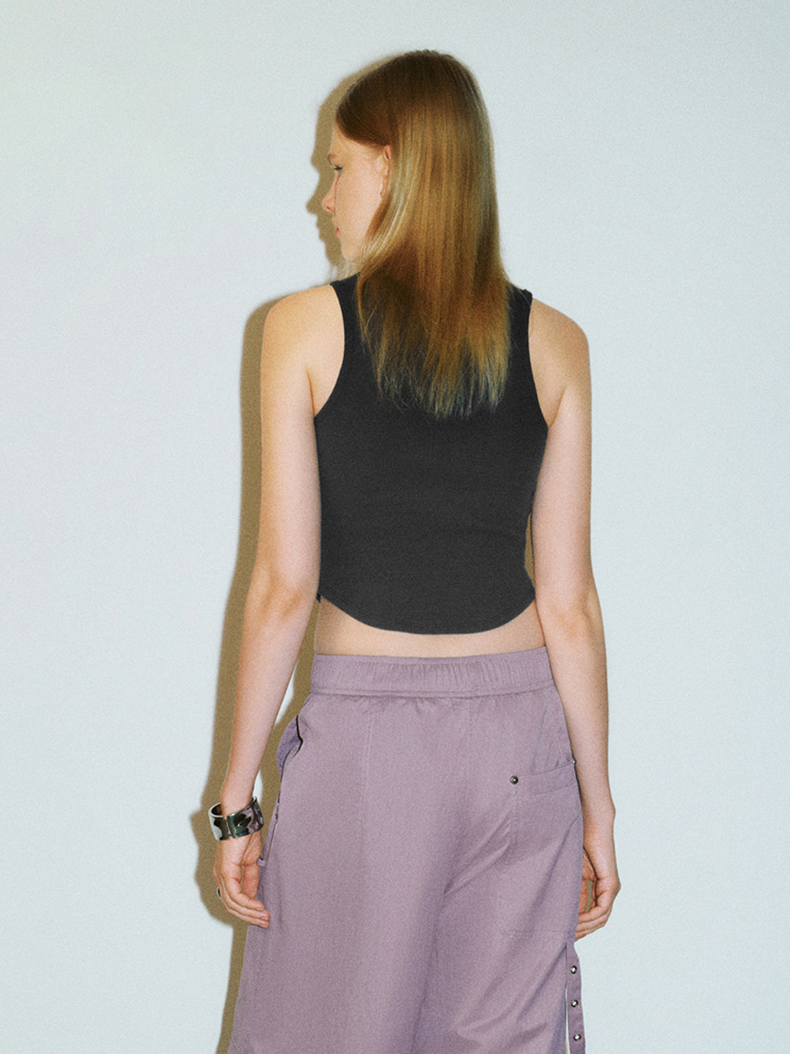 Crew Neck Skinny Tank Top