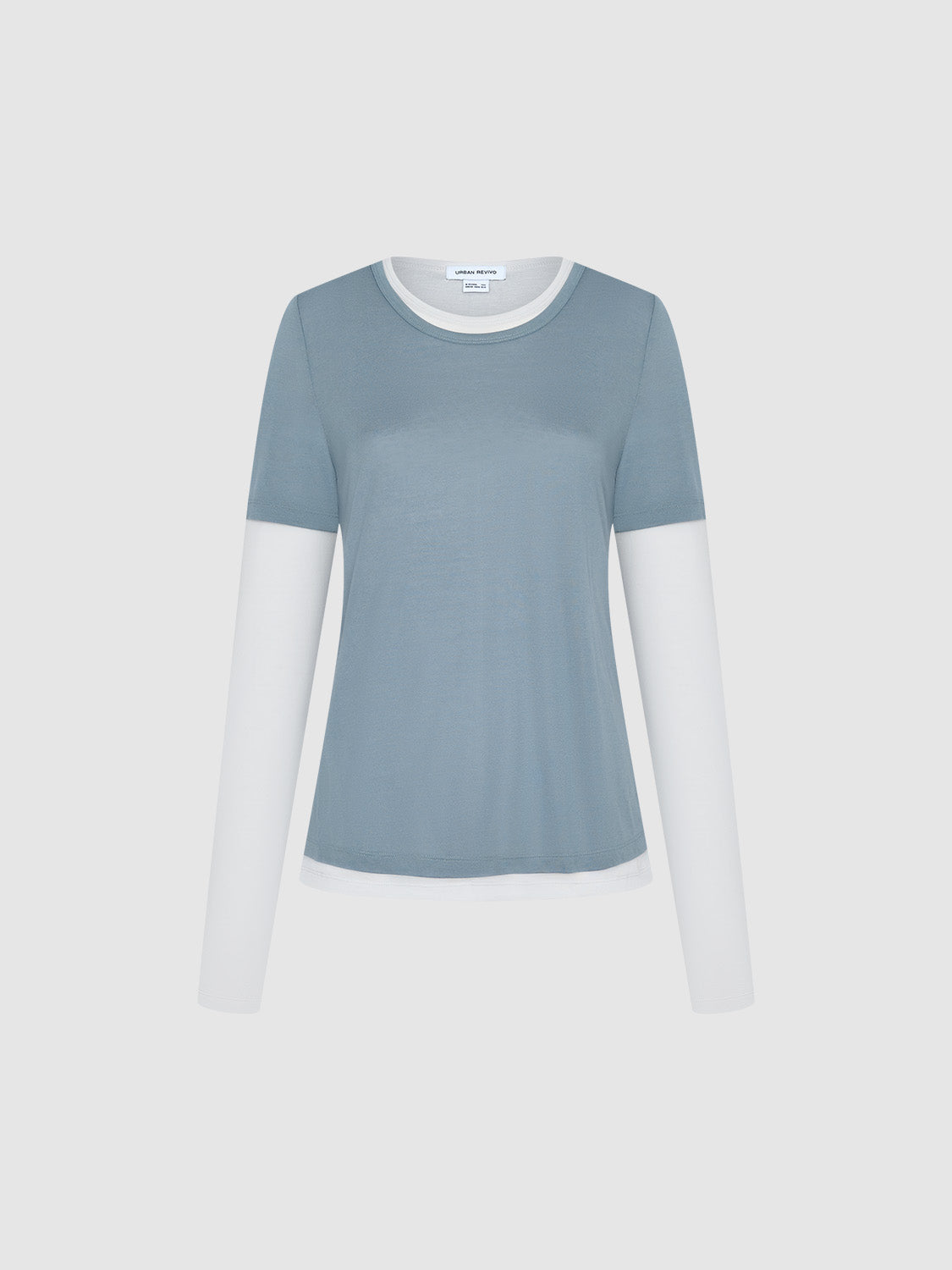 2 In 1 Crew Neck Straight T-Shirt