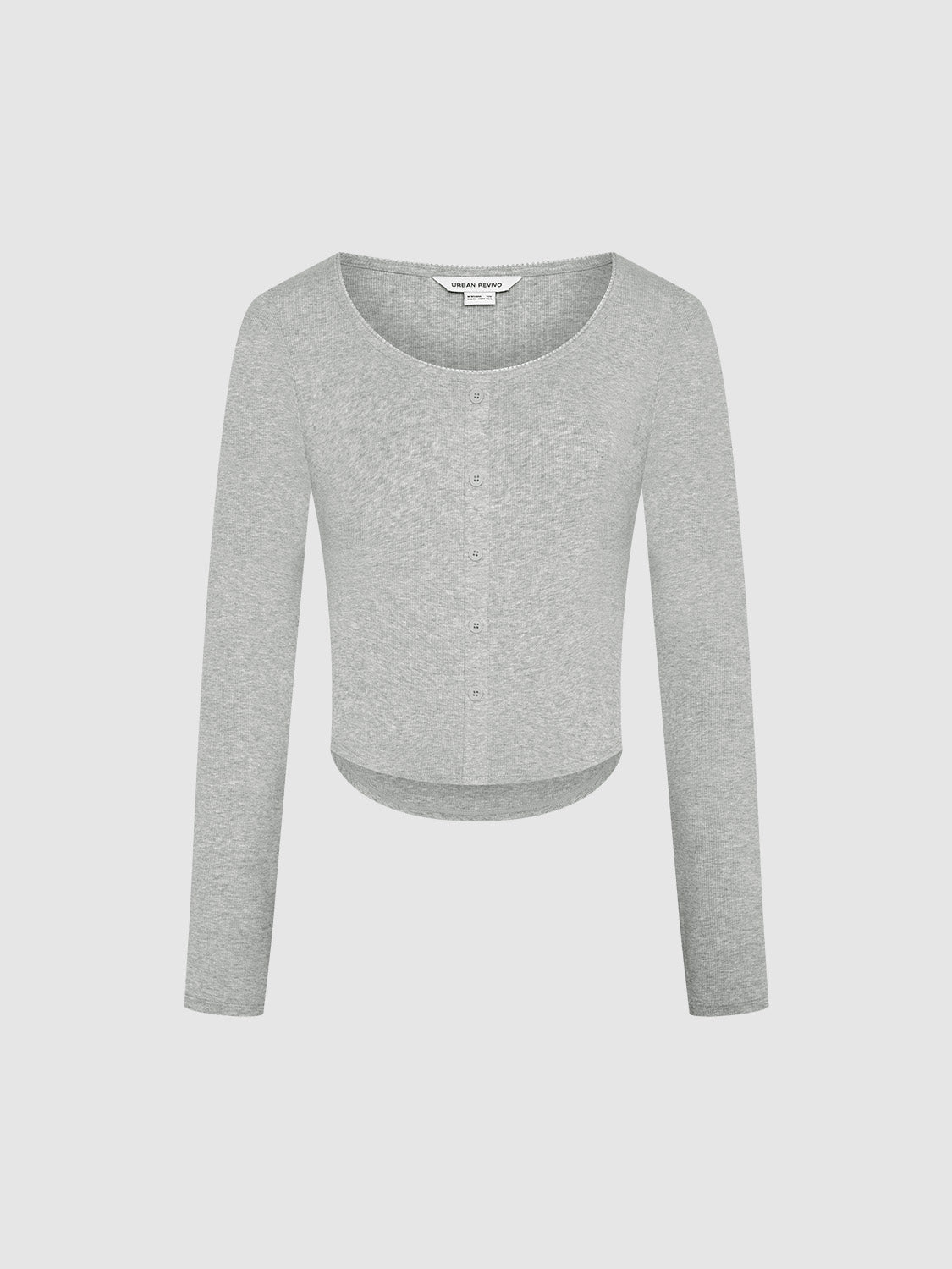 Crew Neck Knitted Cardigans