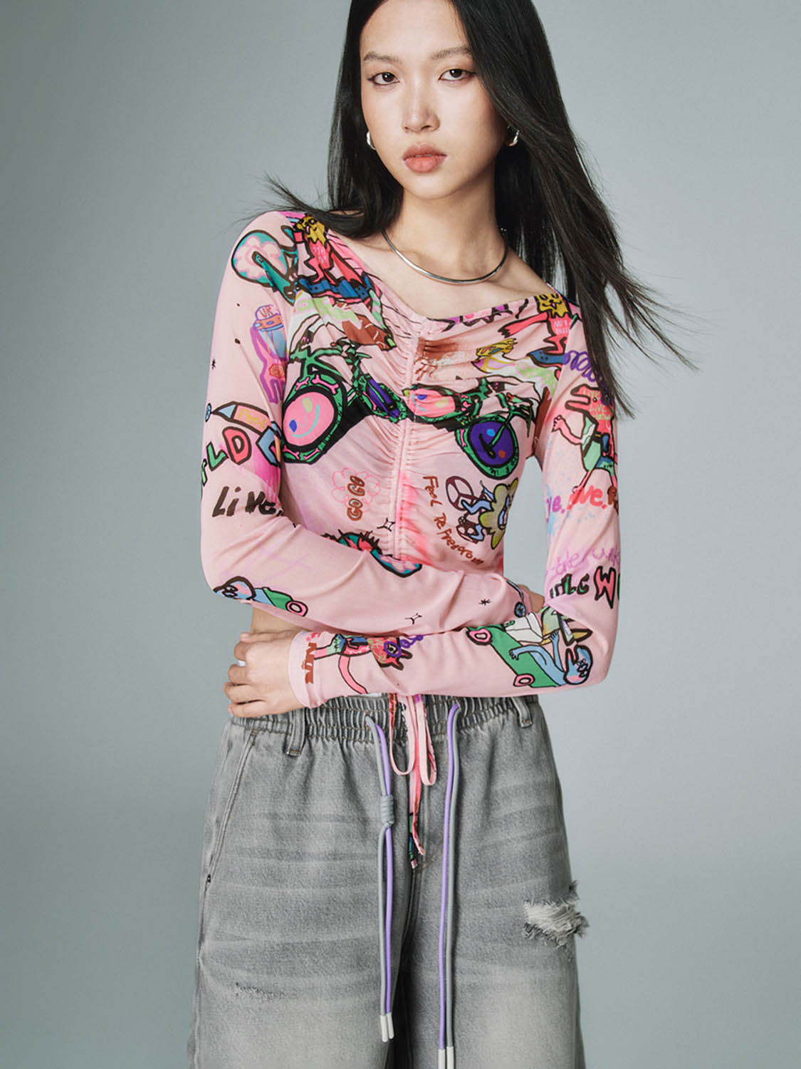 Printed Skinny T-Shirts