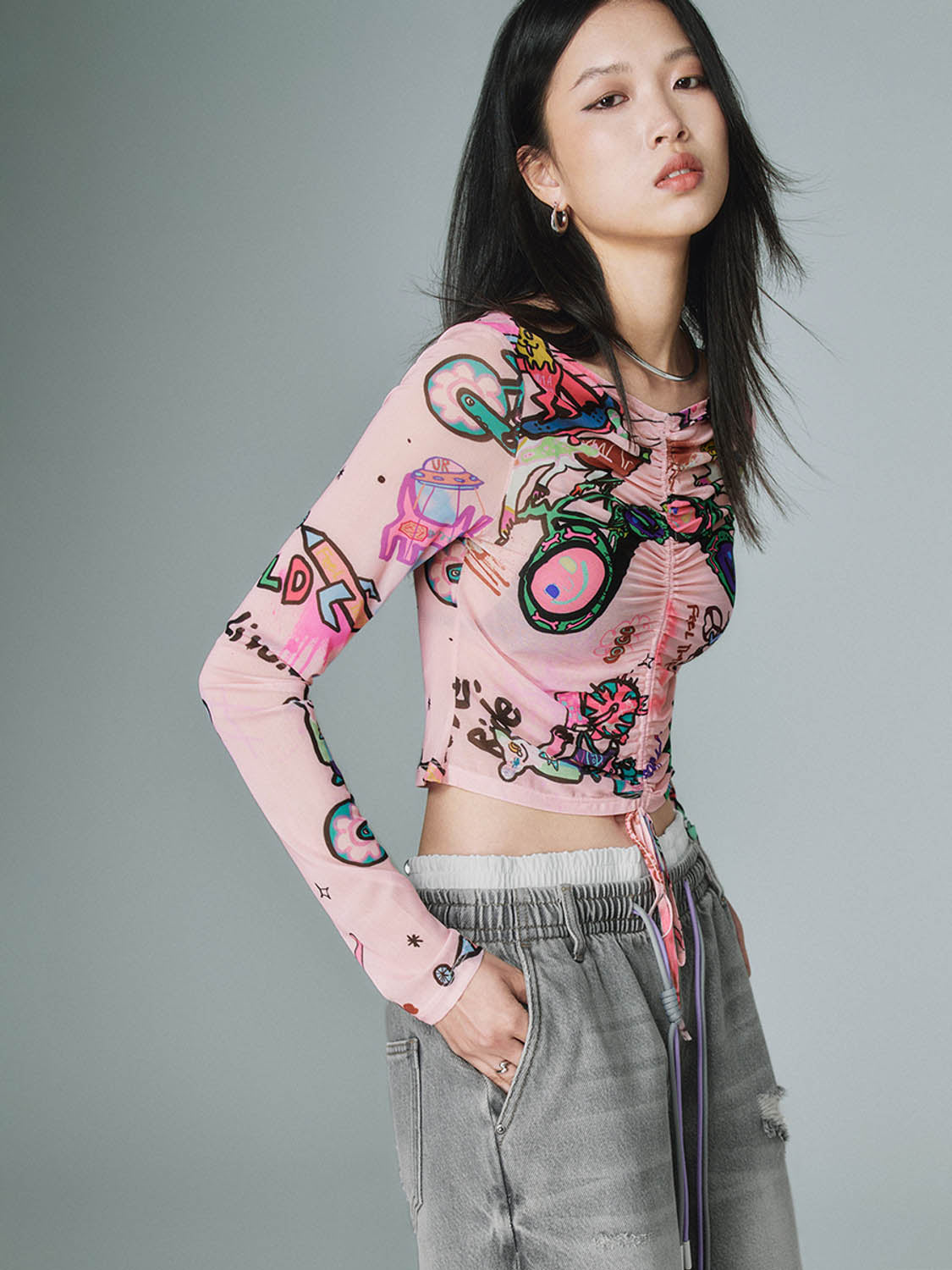 Printed Skinny T-Shirts
