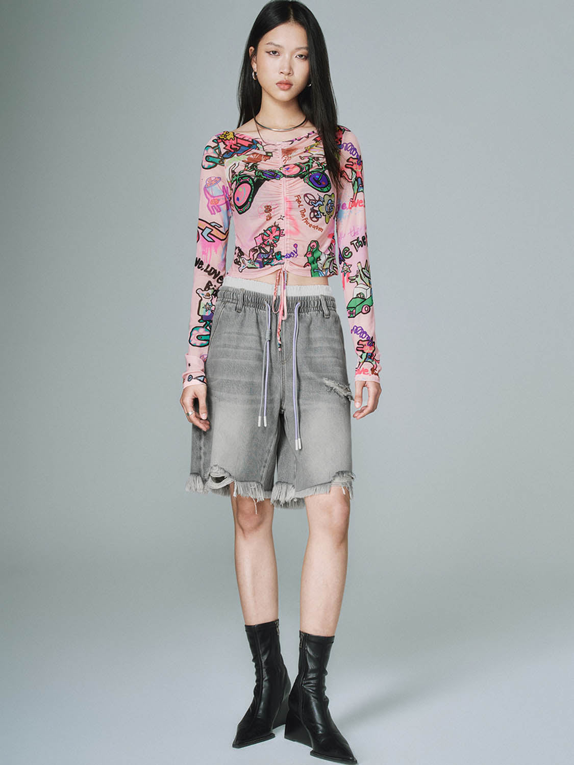 Printed Skinny T-Shirts