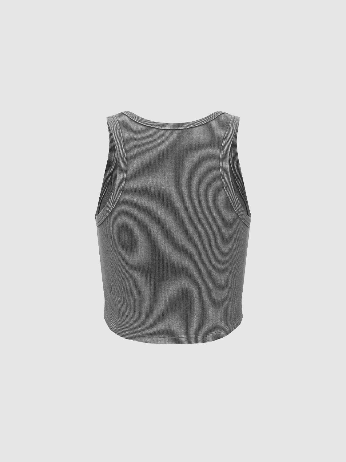 Lace Up Front Tank Tops