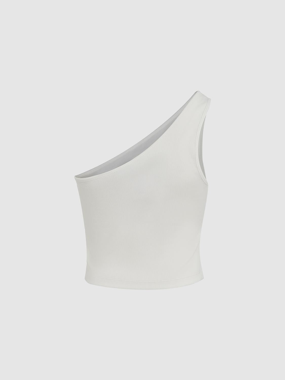 One Shoulder Tank Tops