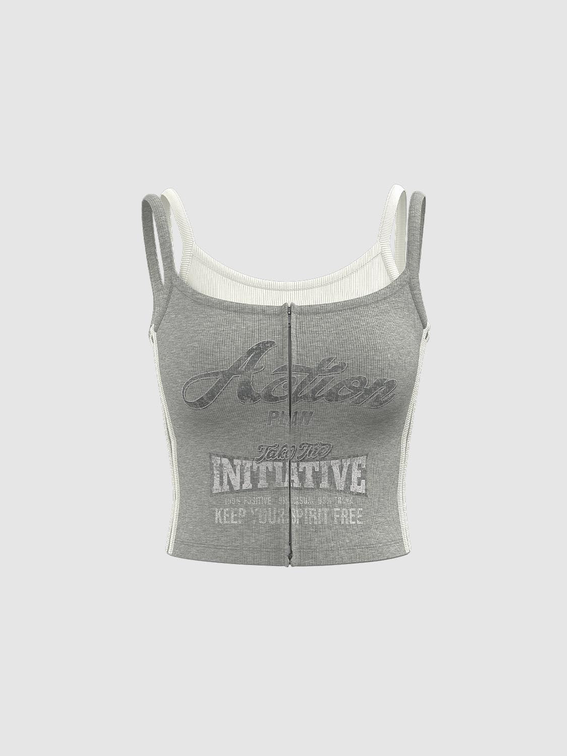 2 In 1 Cami Tops