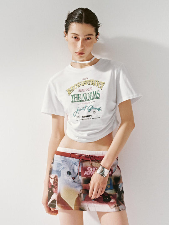 Cropped Short Sleeve T-Shirts