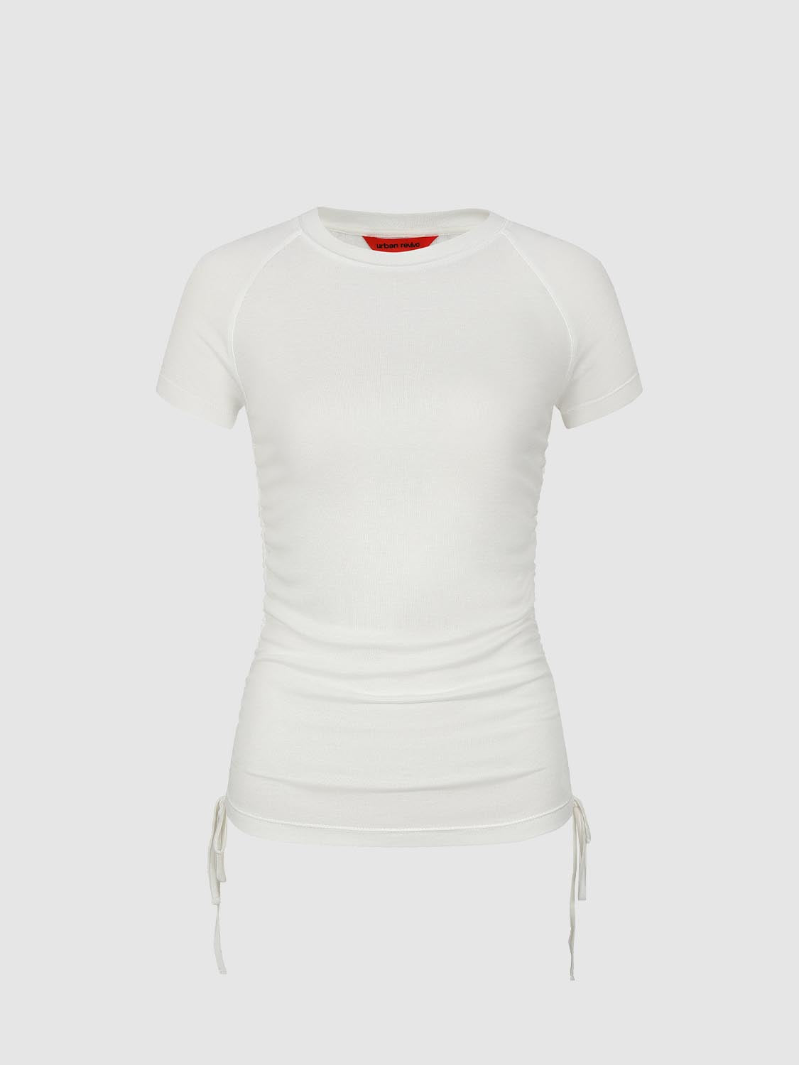 Ruched Waist Slim Fit T-Shirts