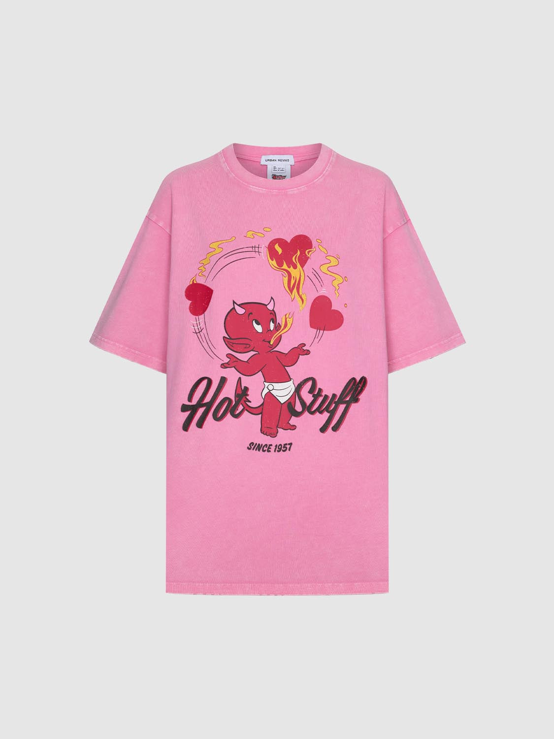เสื้อยืดคอกลมพิมพ์ลาย