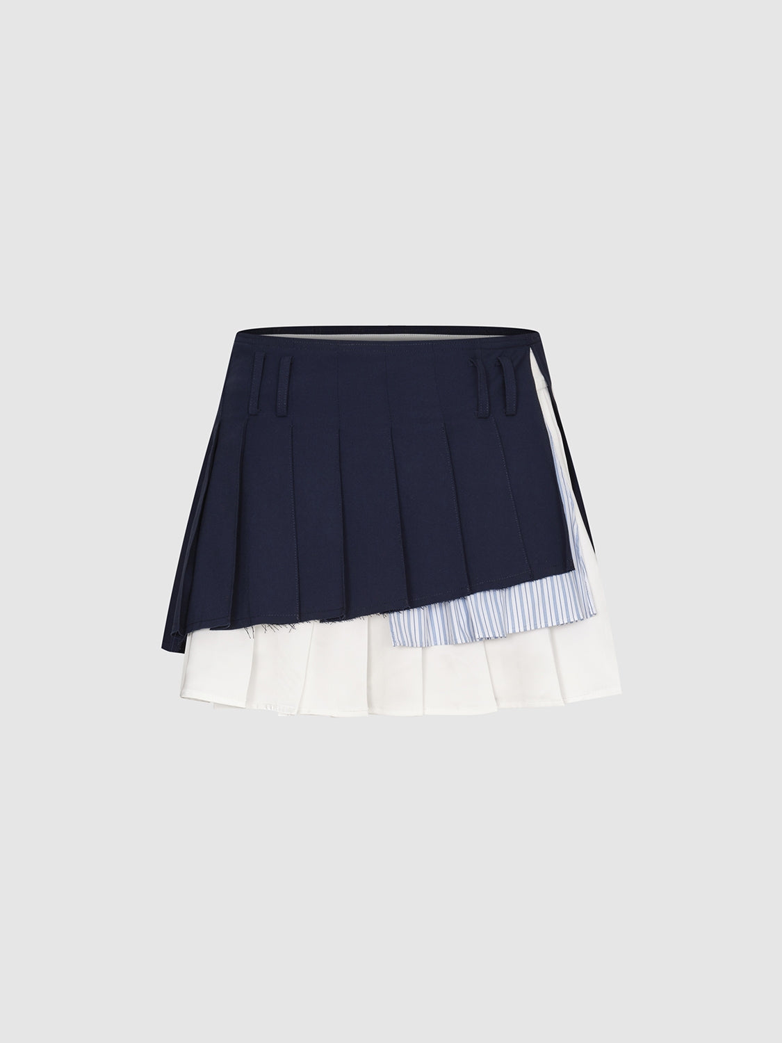 Paneled Mini A-Line Skirts