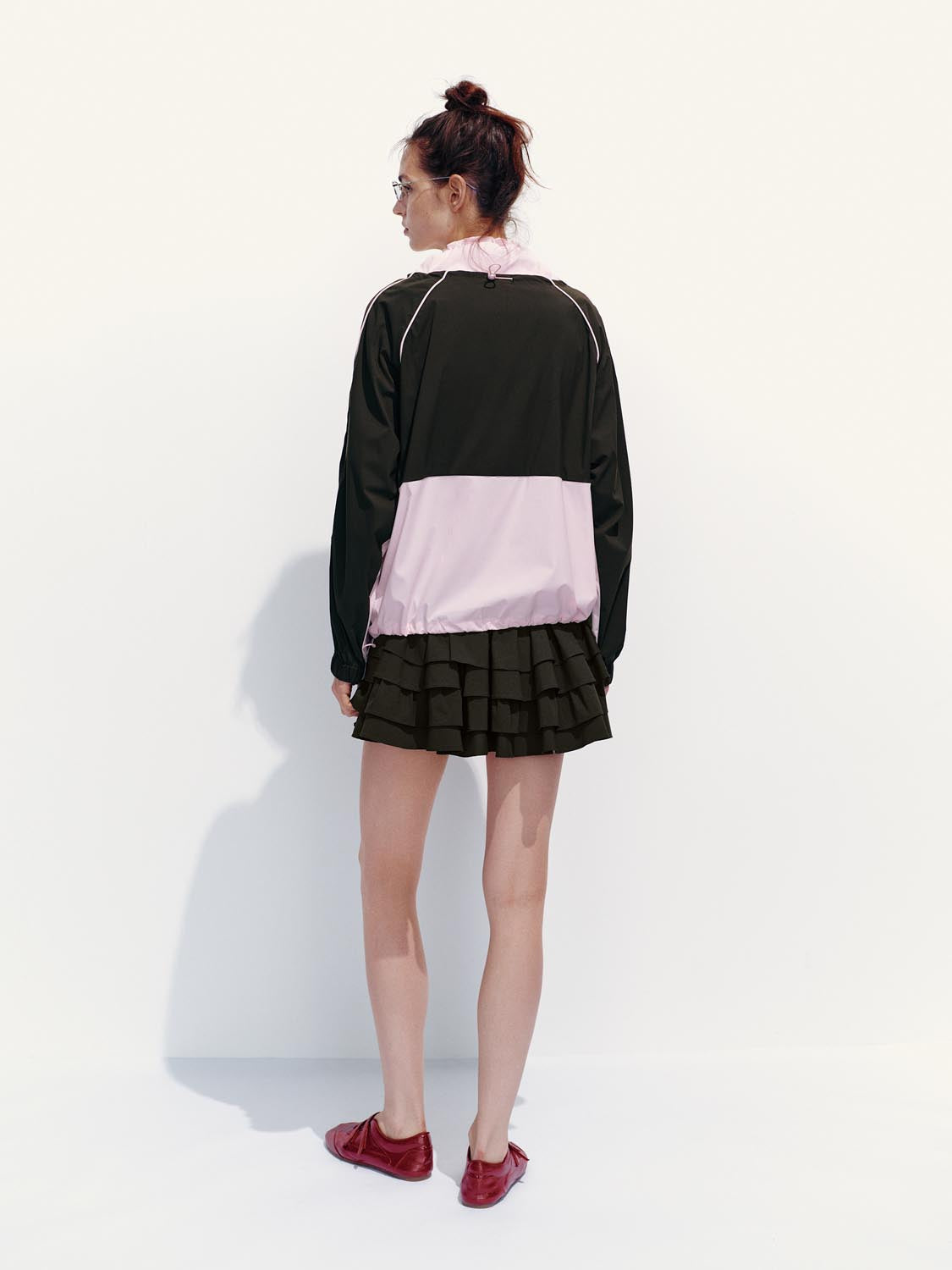 Tiered A-Line Mini Skirts