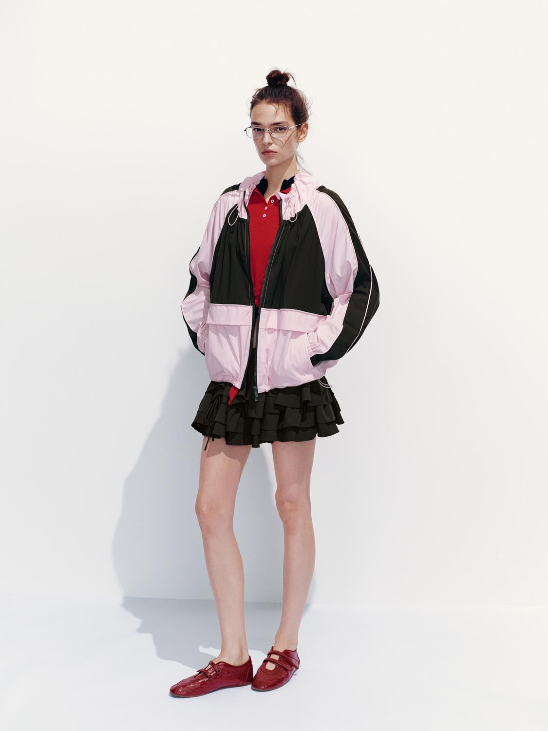 Tiered A-Line Mini Skirts