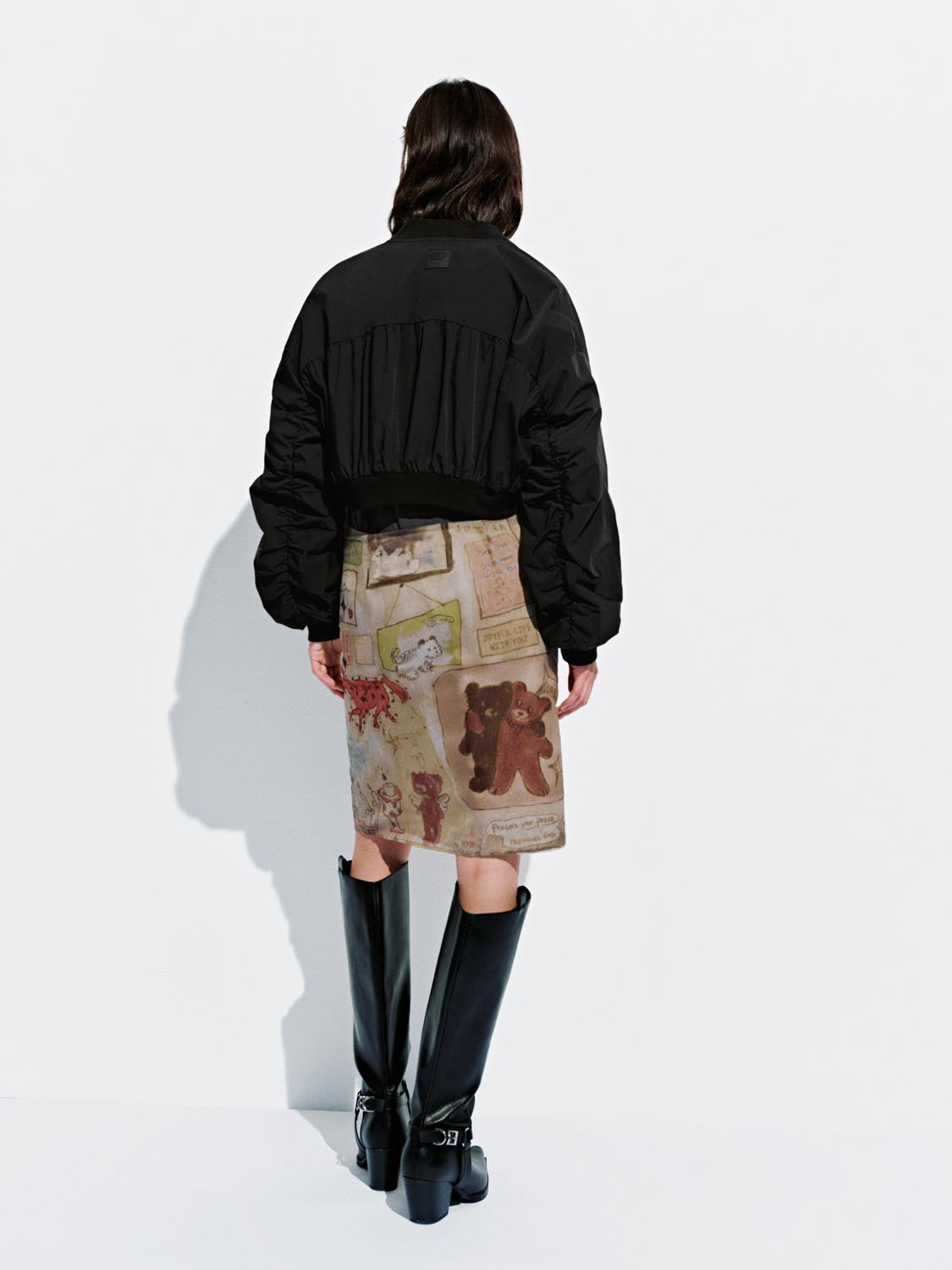 Graphic Straight Midi Skirts