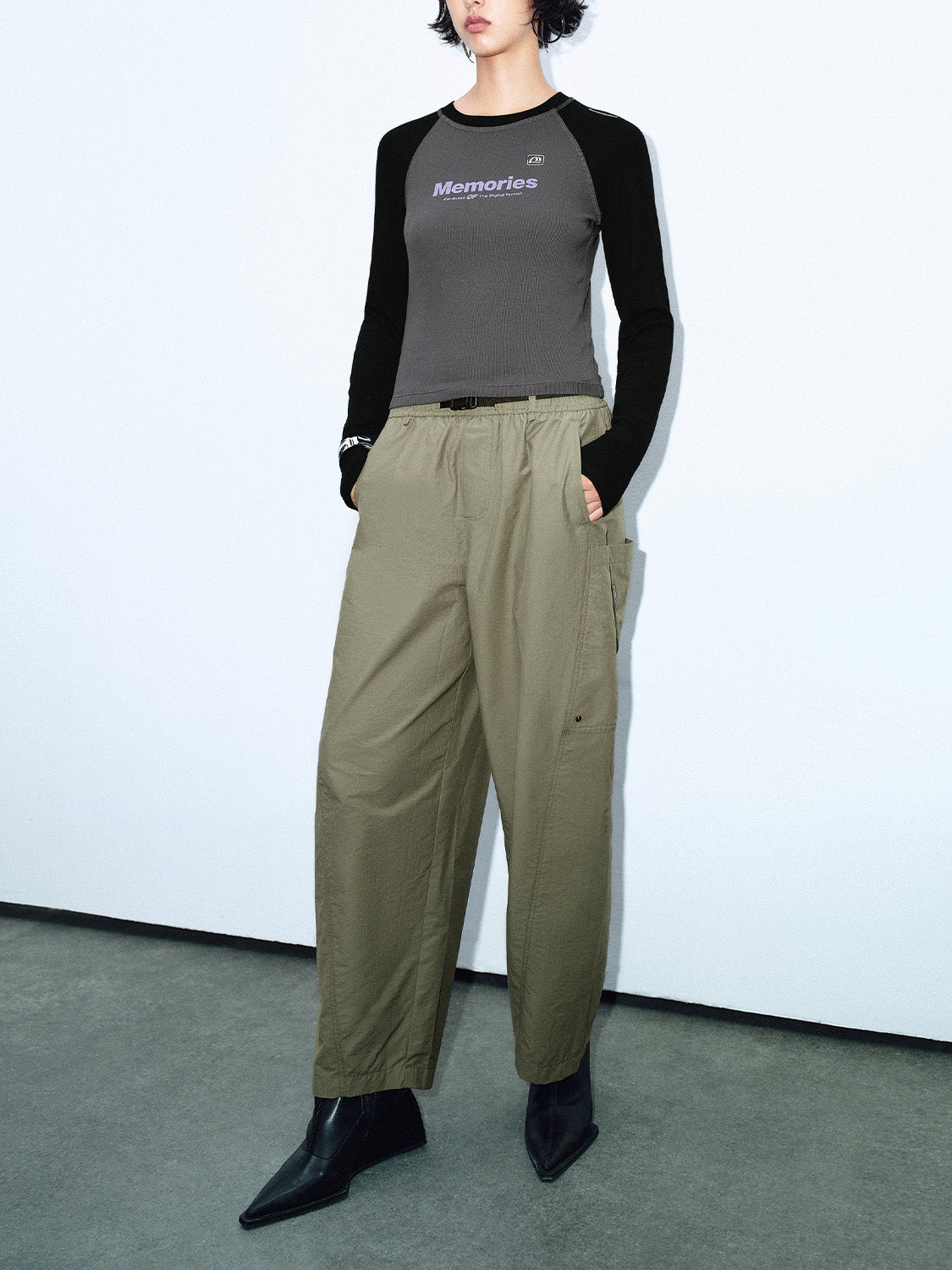 Loose Carrot Fit Pants