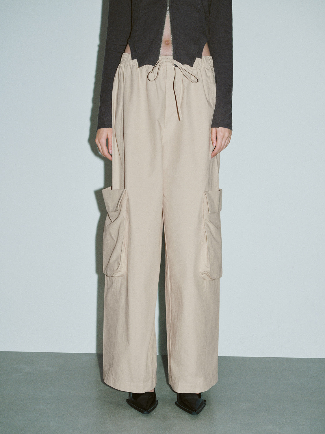 Loose Wide-Leg Pants