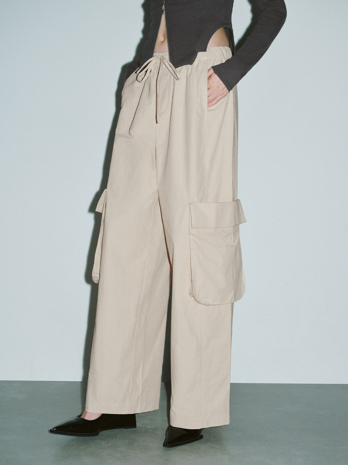 Loose Wide-Leg Pants