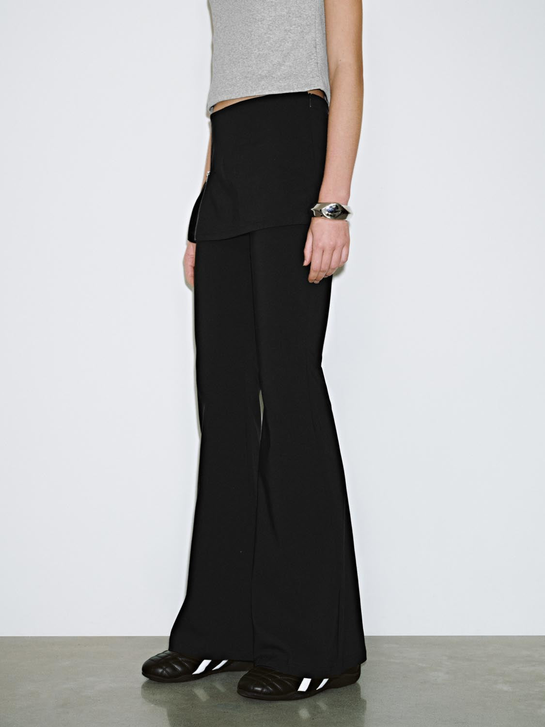 Skirt Layered Flare Pants