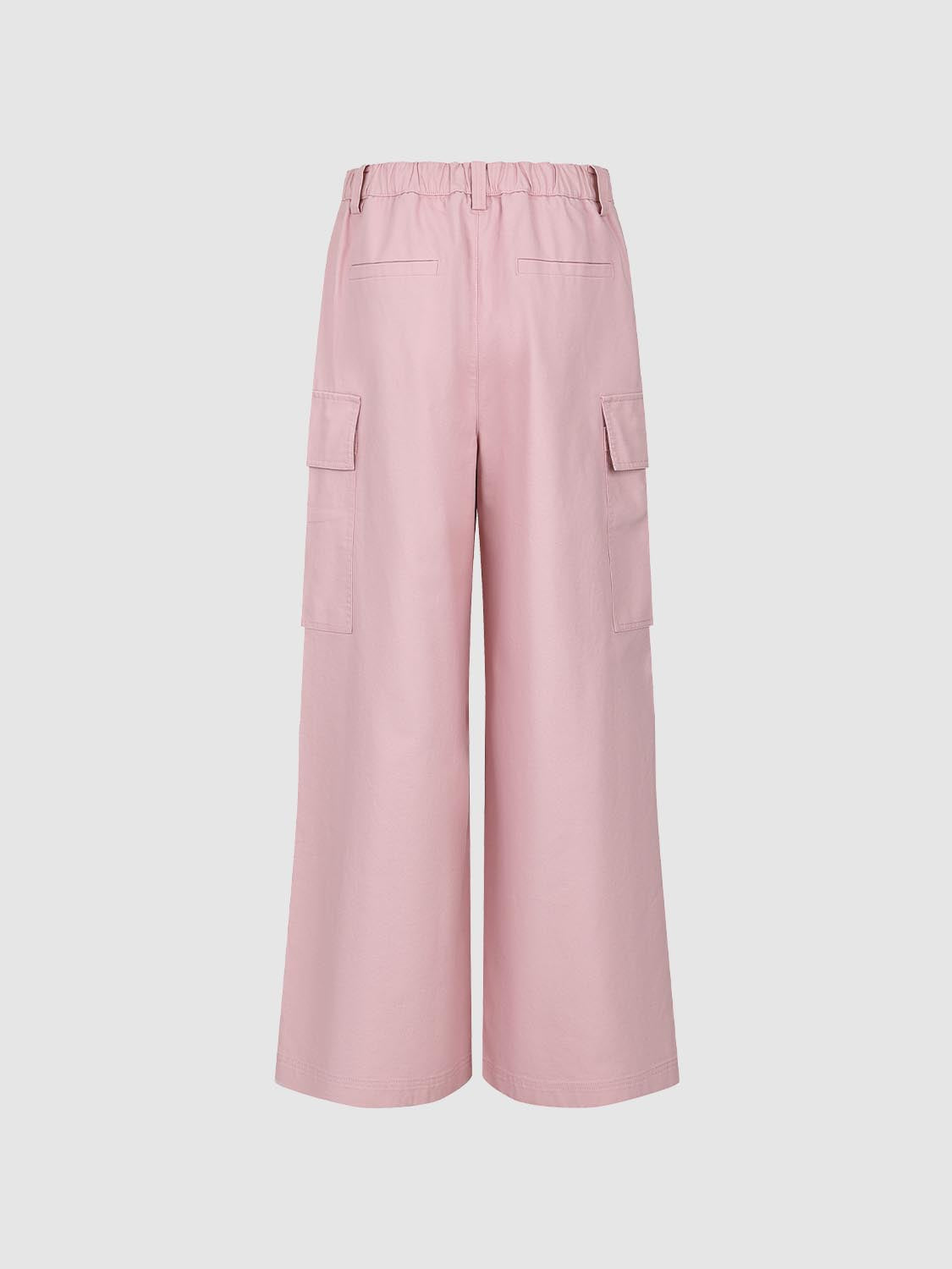 Flap Pockets Cargo Wide-Leg Pants