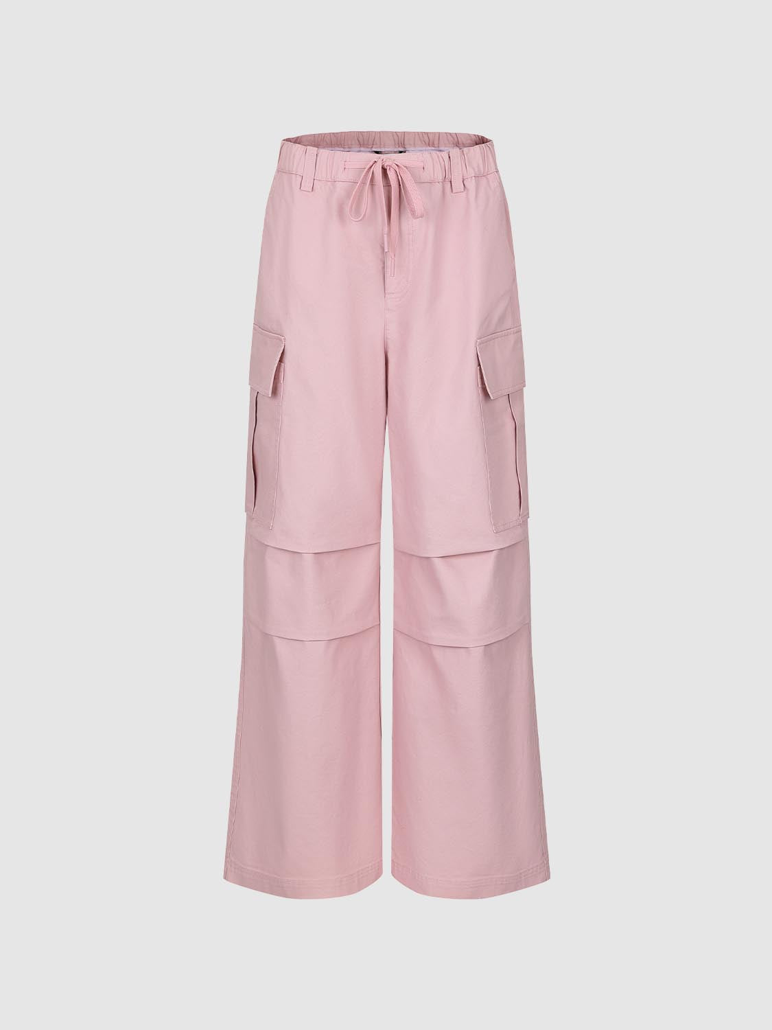 Flap Pockets Cargo Wide-Leg Pants