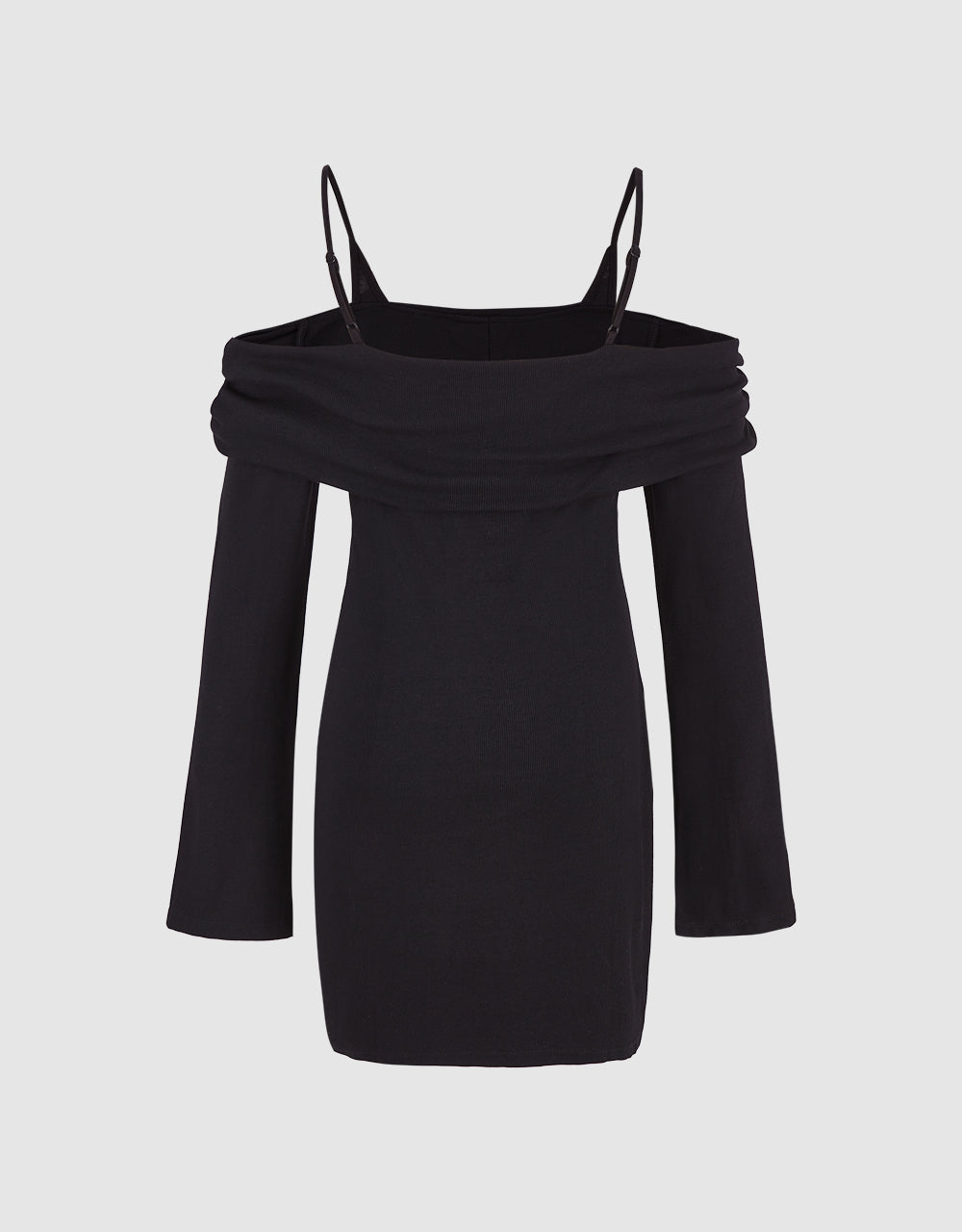 Off-Shoulder Skinny Knitted Dress
