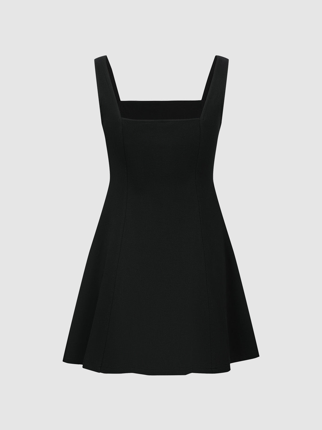 Sleeveless Square-cut Collar A-Line Dress