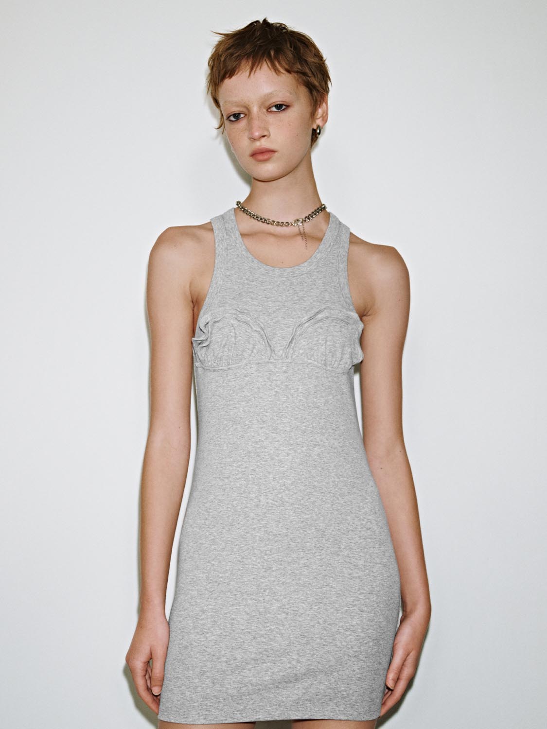 Skinny-Fit Sleeveless Mini Dresses