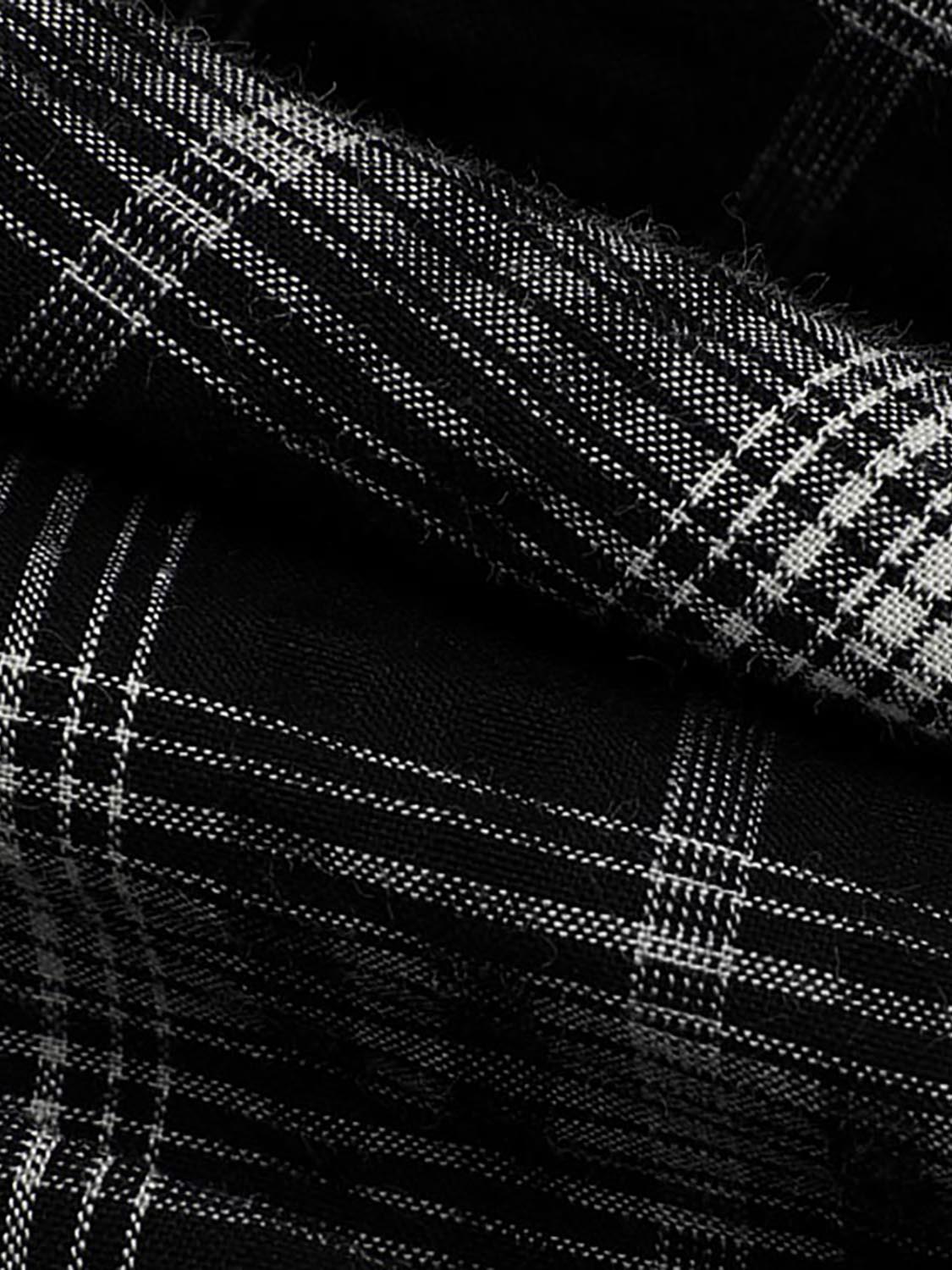 Camisole Plaid A-Line Mini Dresses