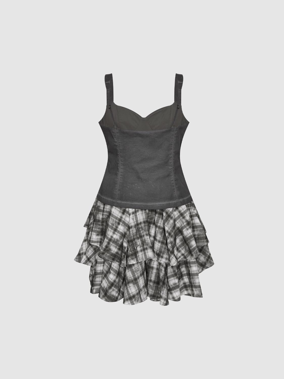Structured Strap A-Line Mini Dresses