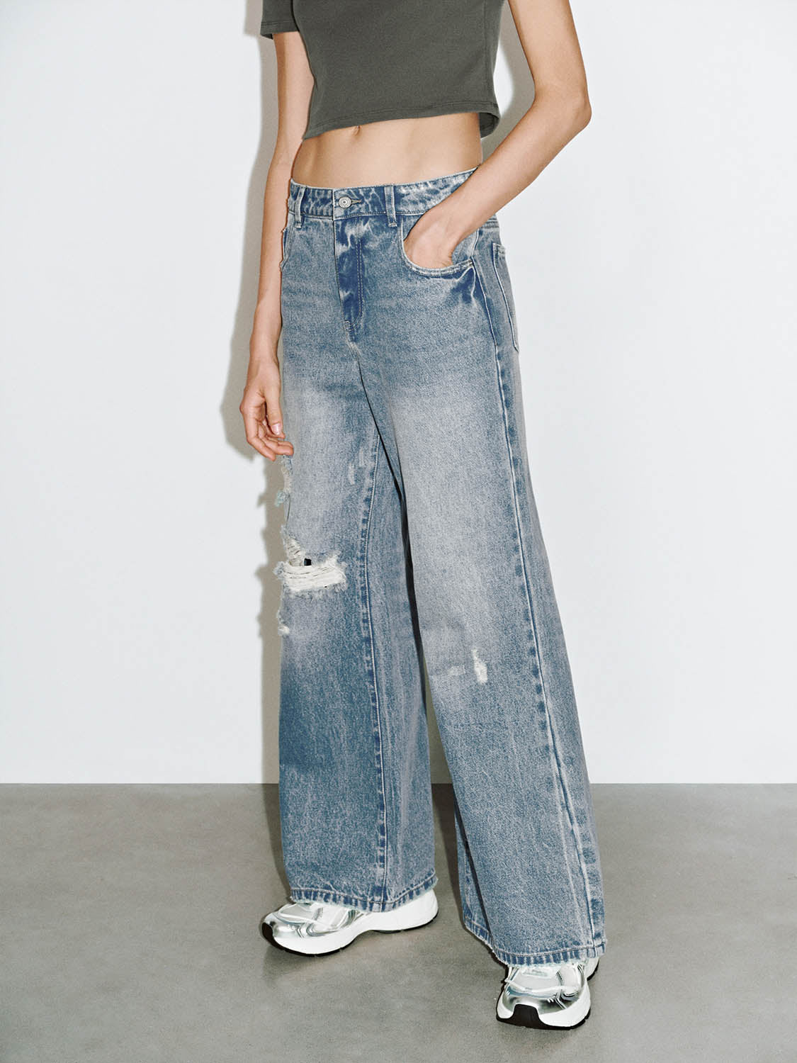 Ripped Denim Jeans