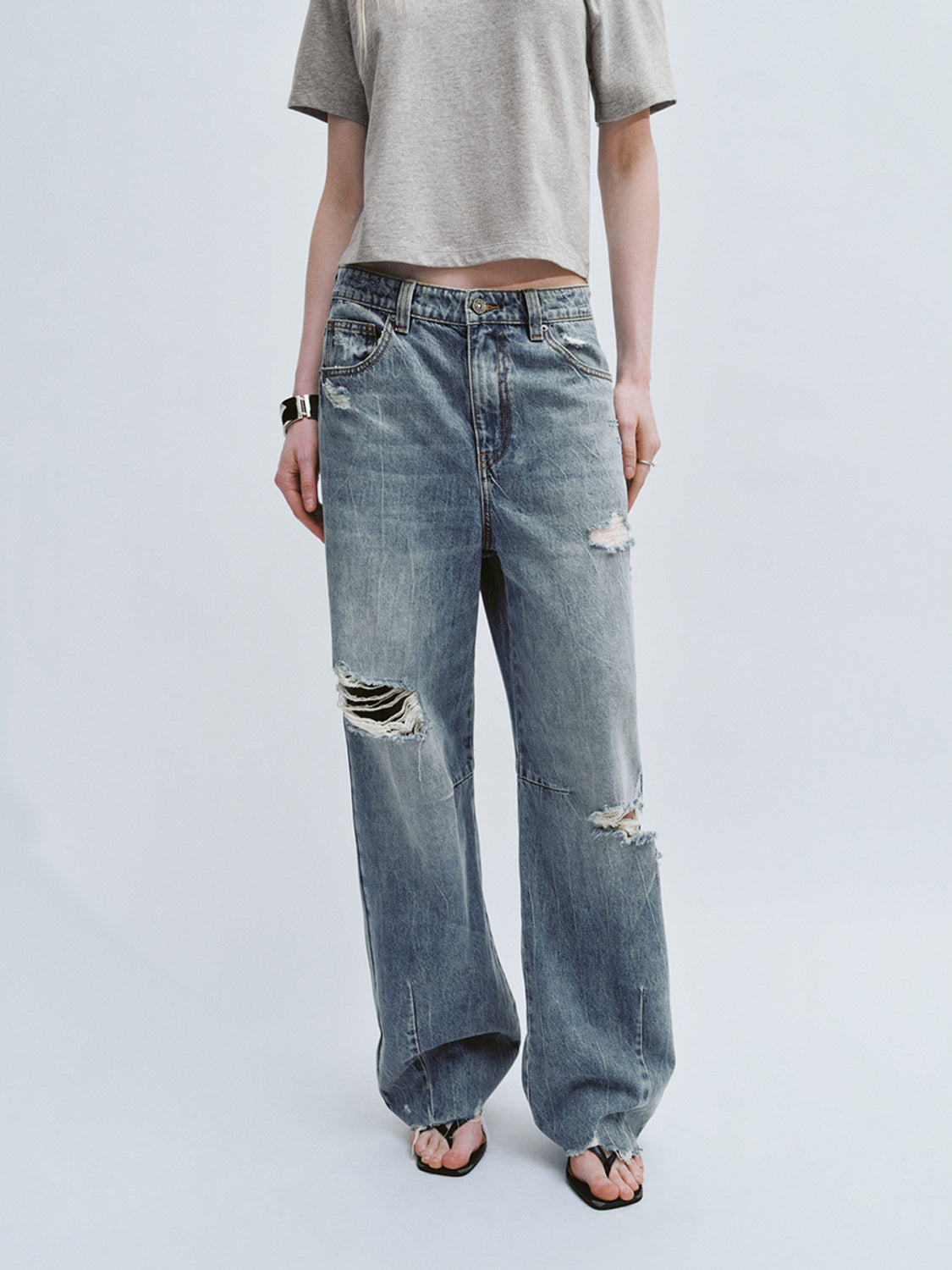 Ripped Denim Jeans