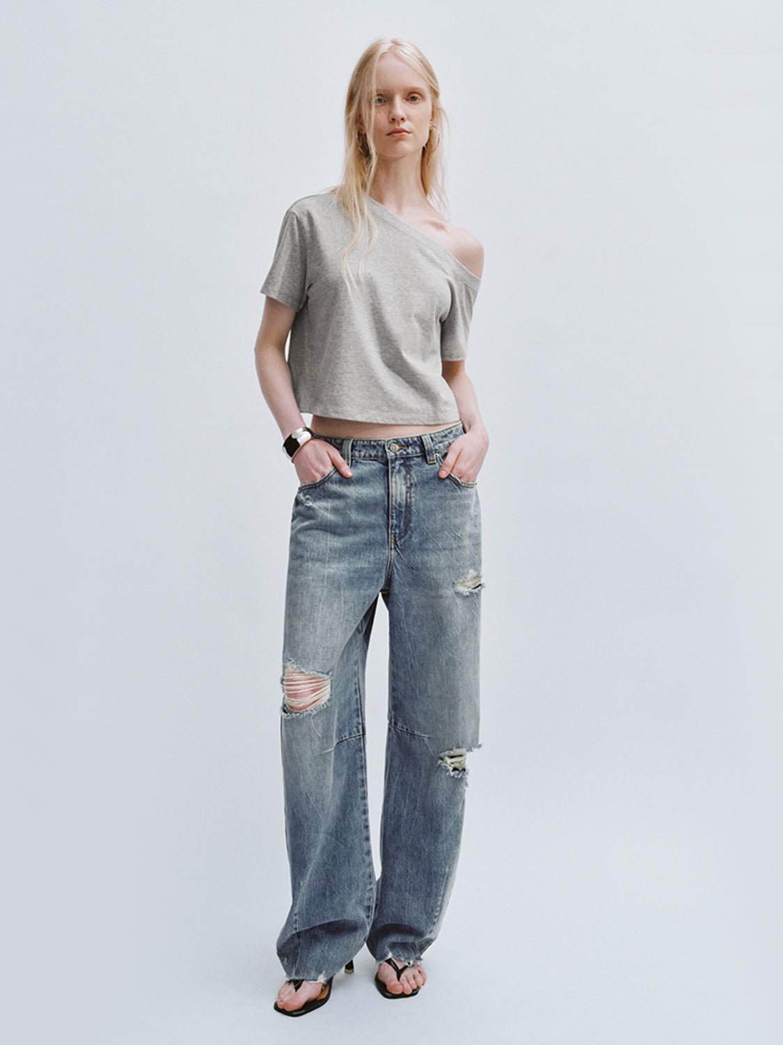 Ripped Denim Jeans
