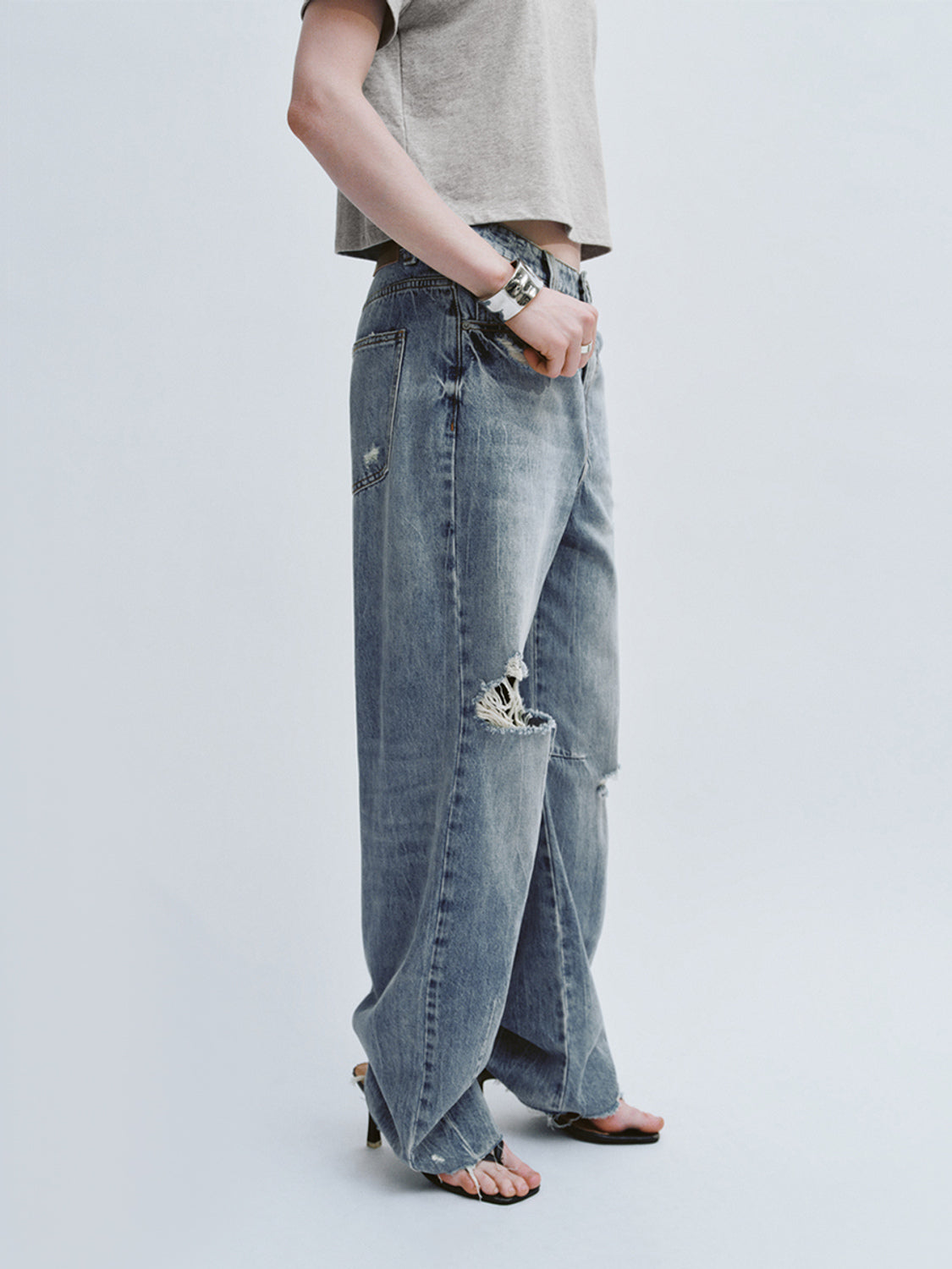 Ripped Denim Jeans
