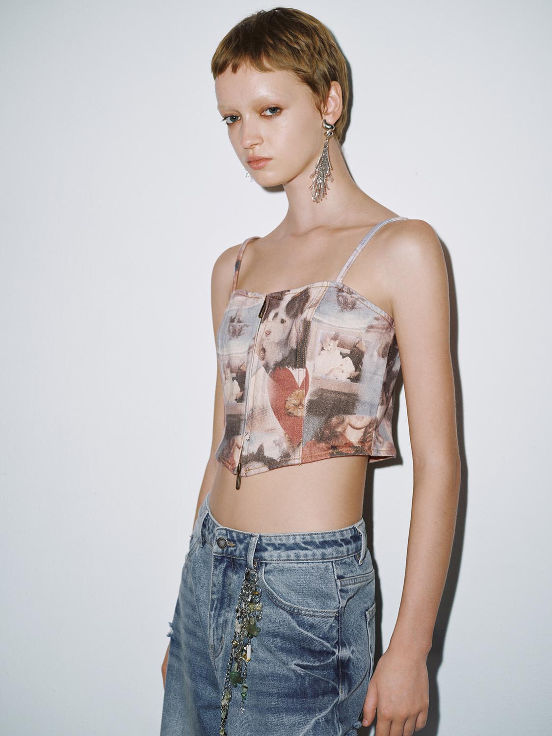 Denim Cami Tops