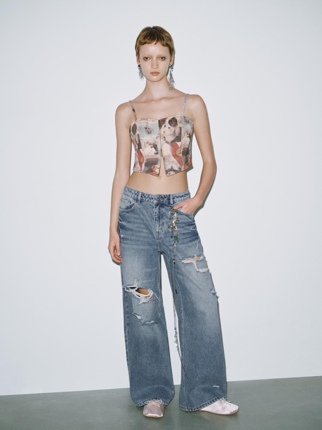 Denim Cami Tops
