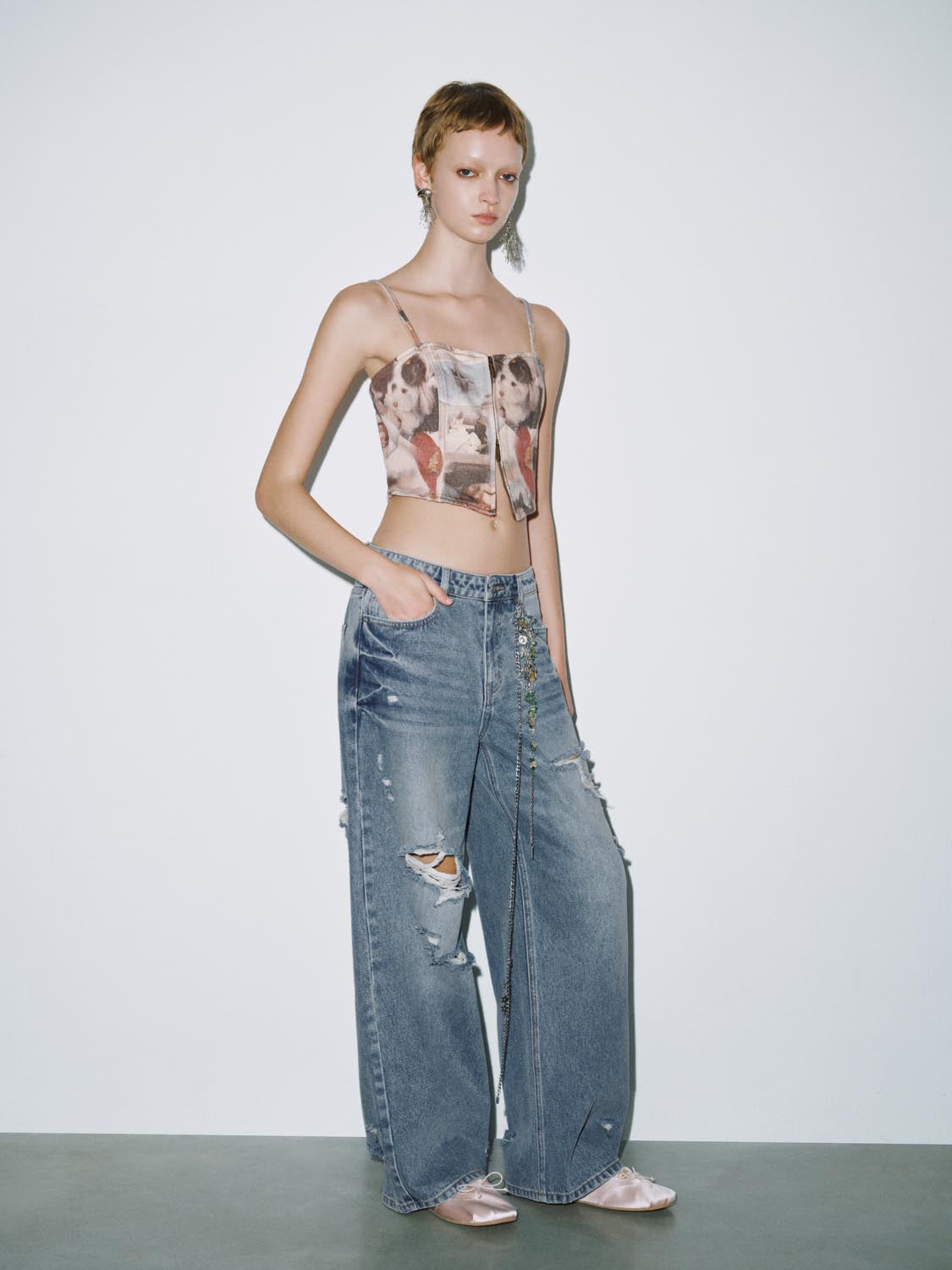 Denim Cami Tops
