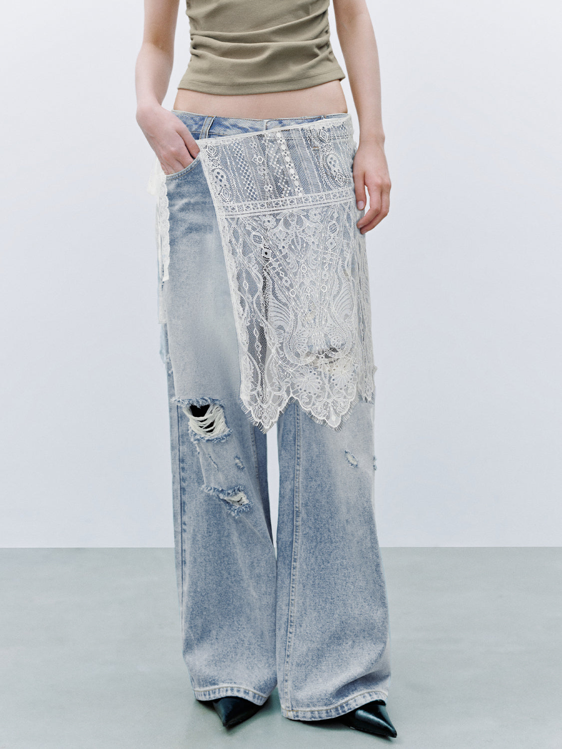 Denim Ripped Jeans
