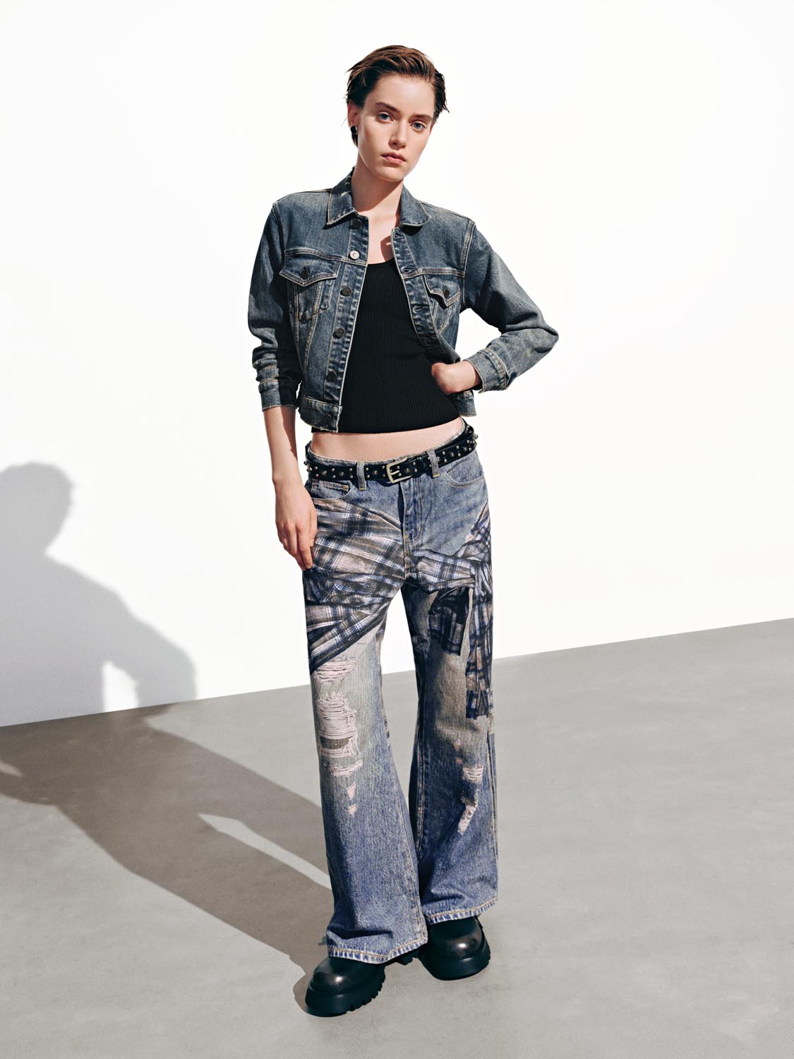 Button Up Slim Denim Jackets