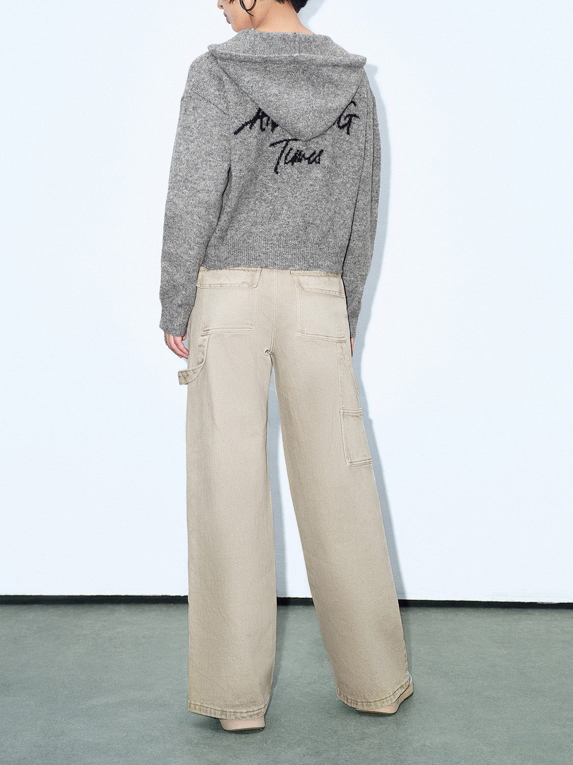 Crew Neck Loose Knitted Cardigans