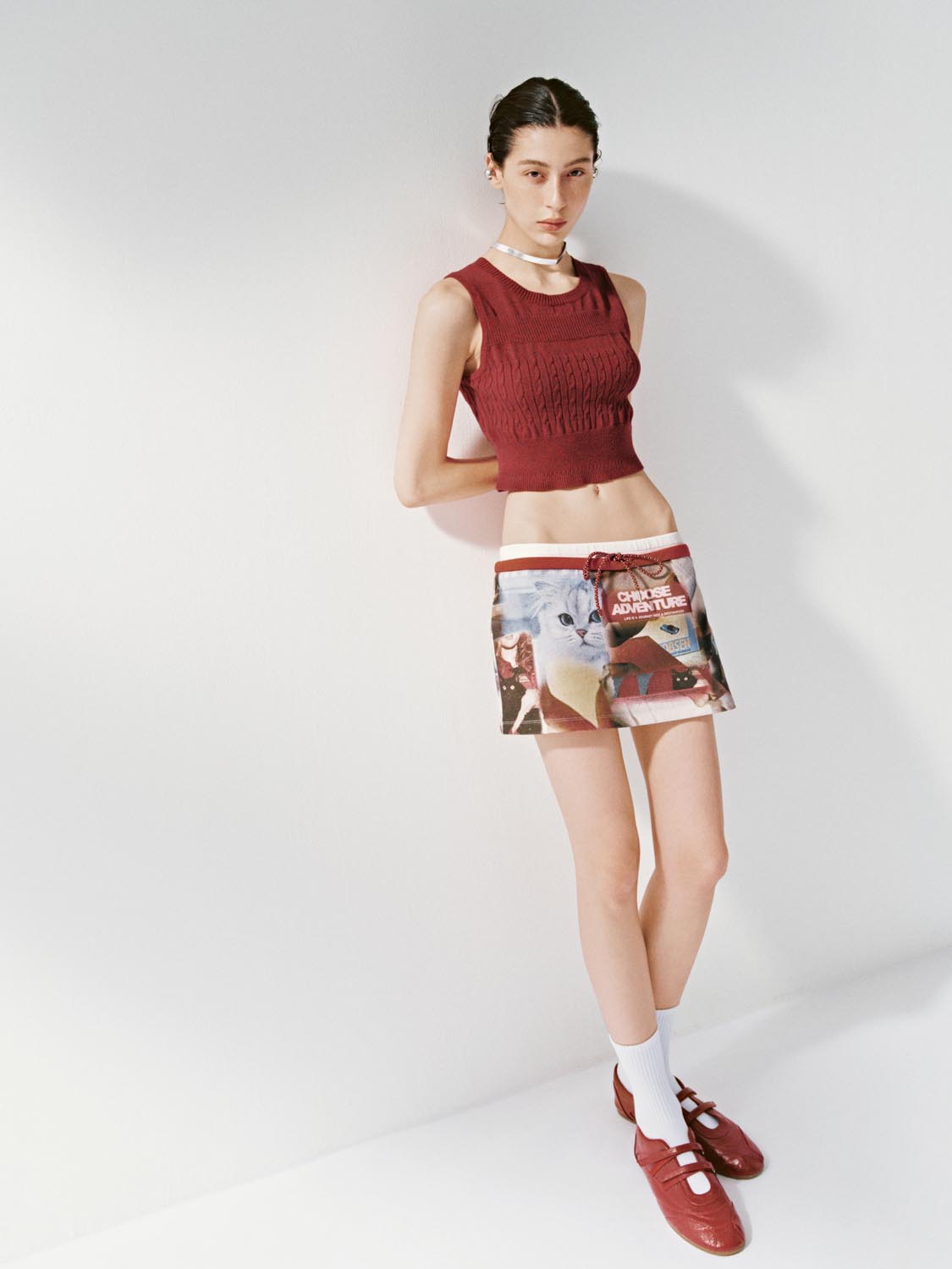 Knitted Cropped Tank Tops