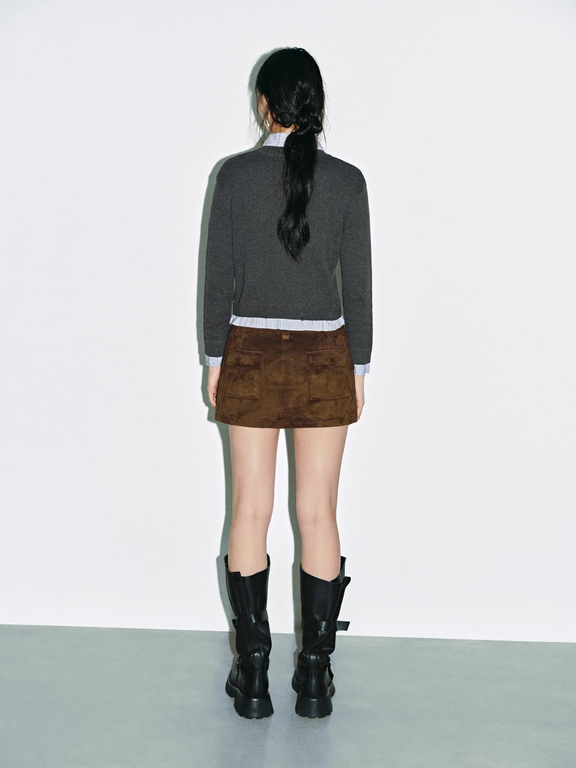 2 In 1 Long Sleeve Knitted T-Shirts