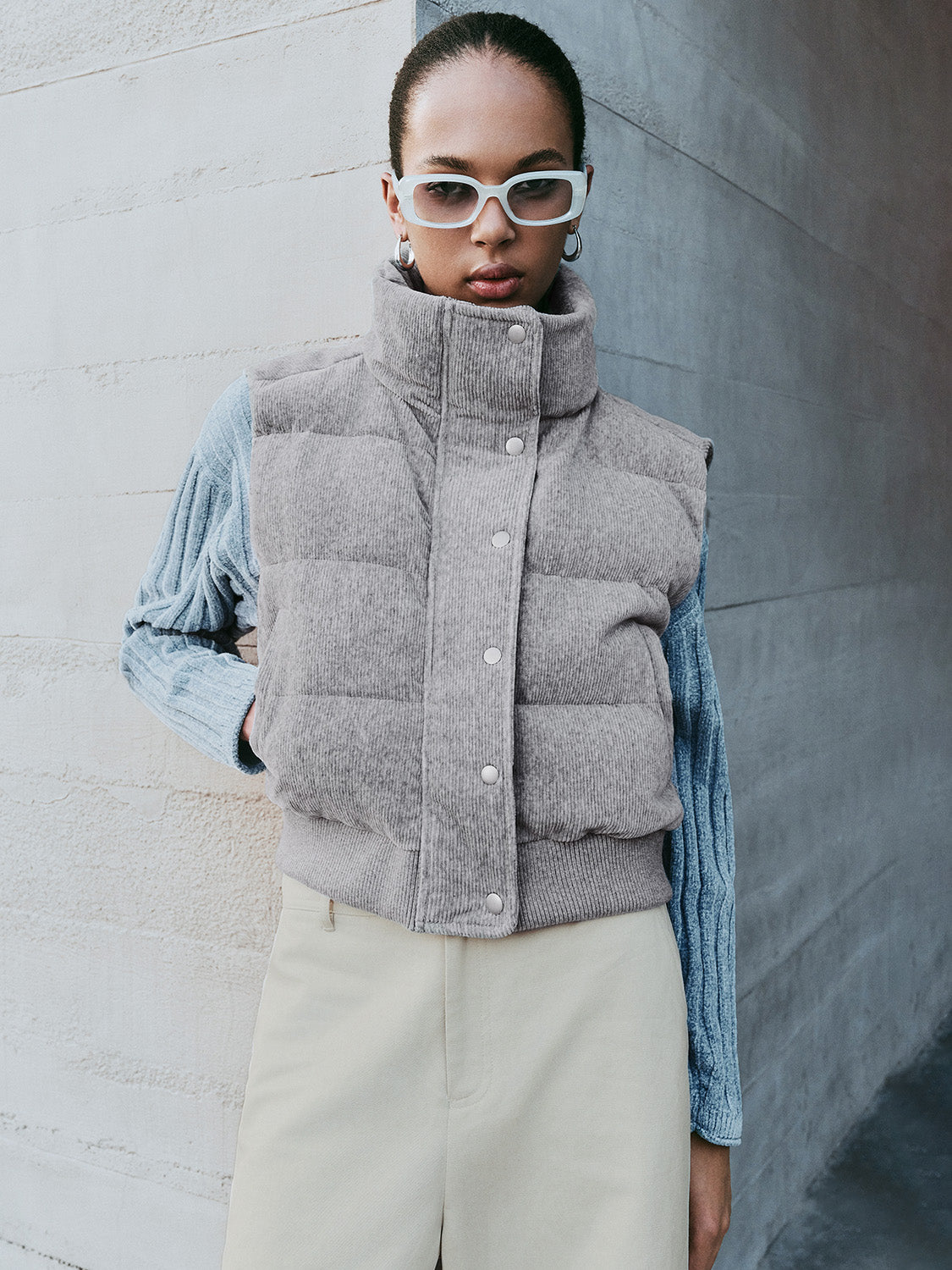 Slant Pocket Padded Vests