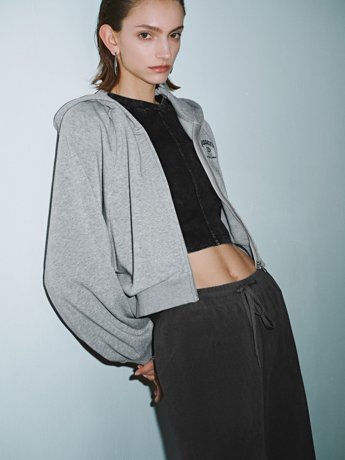 Hoodie Zip Up Front Jackets