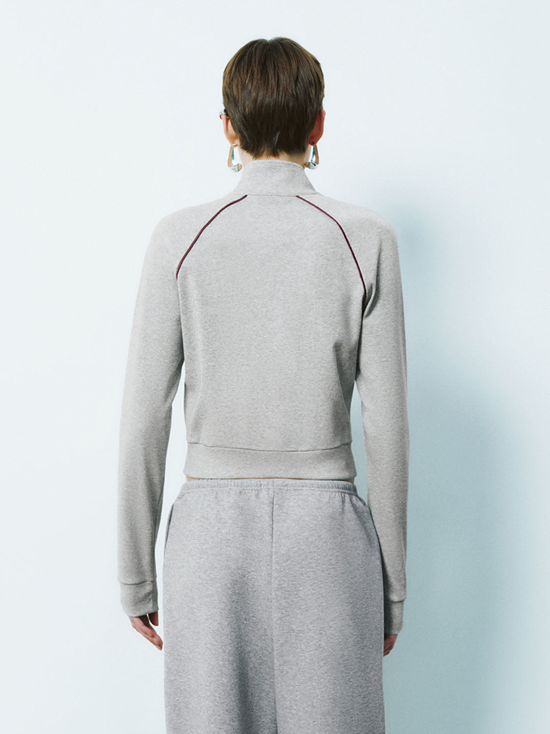 Cropped Zip Up Jackets