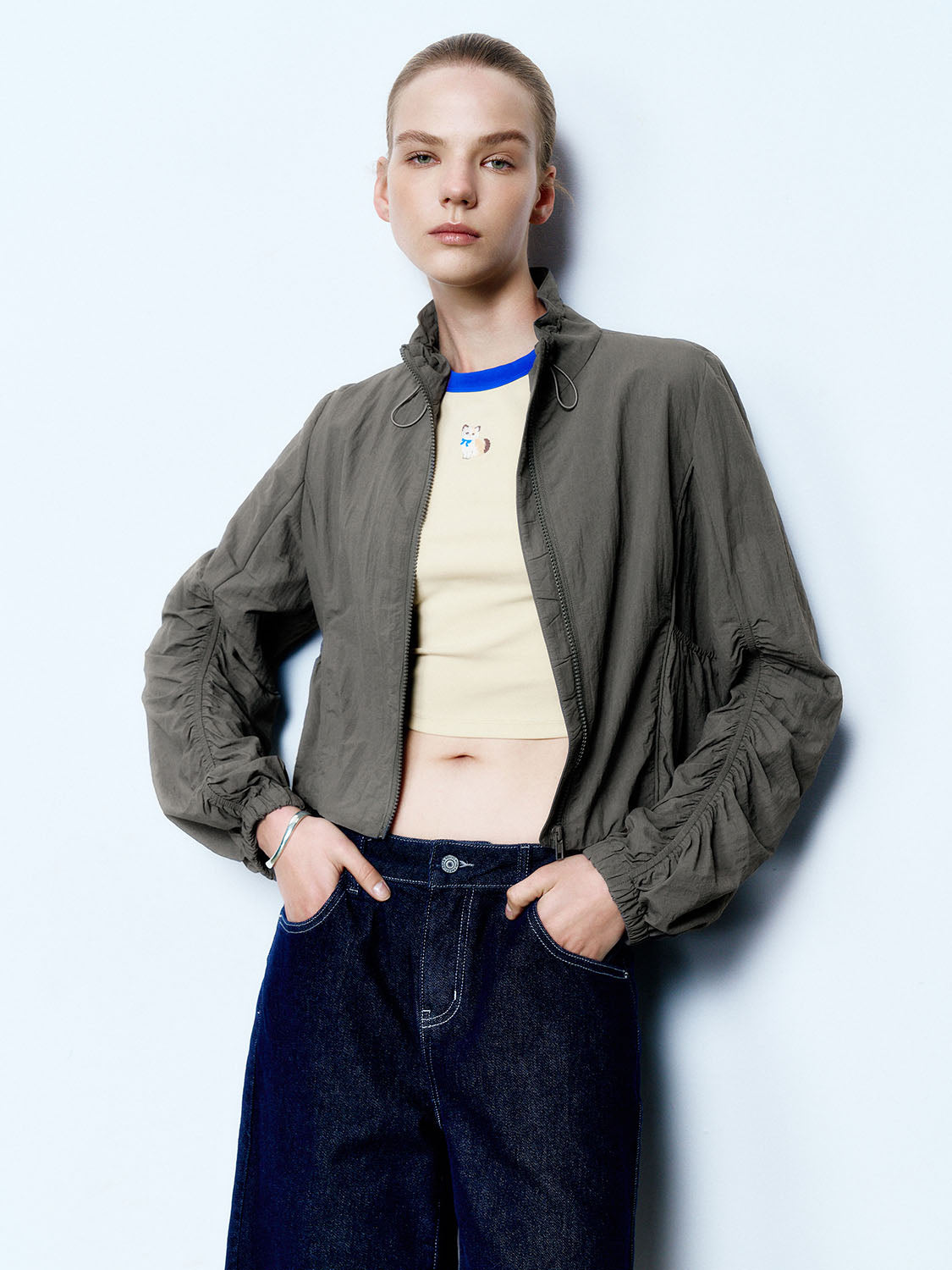 Shirred Sleeve Jackets