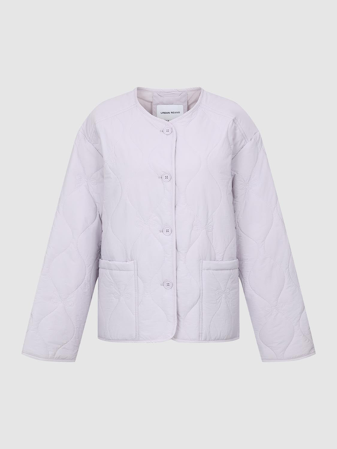 Patch Pocket Quilted Puffer Jackets