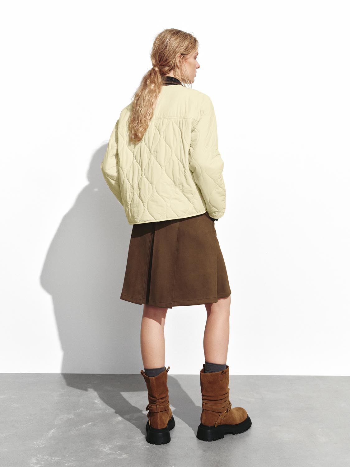 Patch Pocket Quilted Puffer Jackets