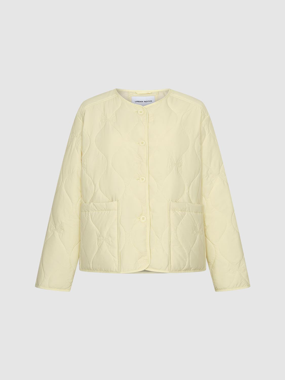 Patch Pocket Quilted Puffer Jackets