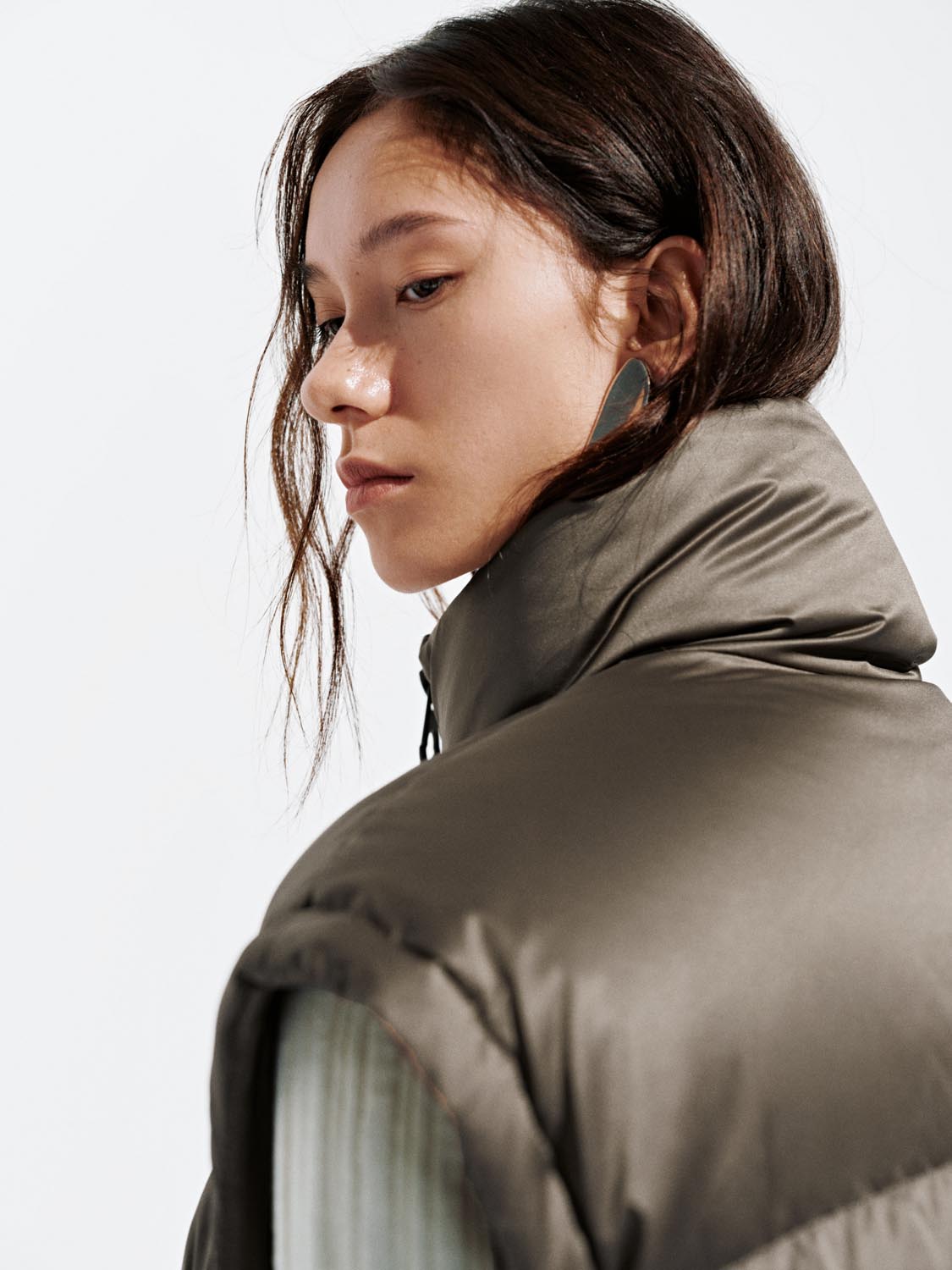 High Neck Puffer Vest