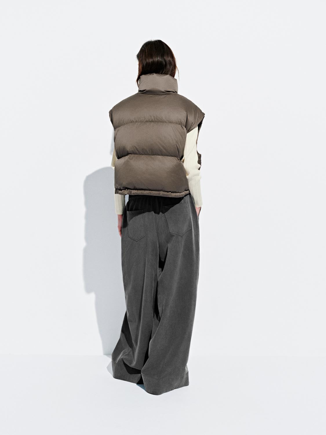 High Neck Puffer Vest